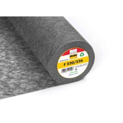 Vilene F220 Medium Interfacing Fusible - Charcoal Vlieseline | More Sewing
