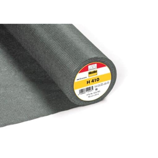 Vilene H410 Reinforced Interfacing Fusible - Charcoal Vlieseline | More Sewing
