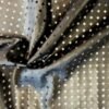 Dressmaking Fabric | Black Punched Leather Look PU | More Sewing