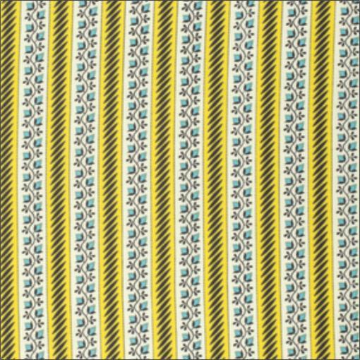 Cotton Fabric | Yellow Retro Stripe Cotton | More Sewing
