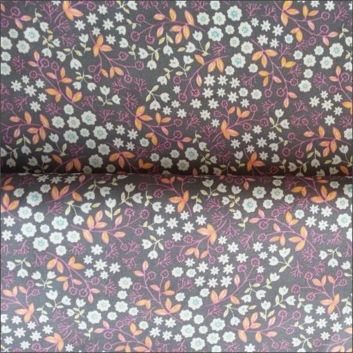 Dressmaking Fabric | Faded Floral Lightweight Canvas | More Sewing