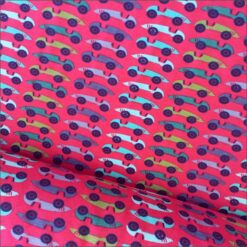 Racing Cars Cotton Blend Jersey | More Sewing.