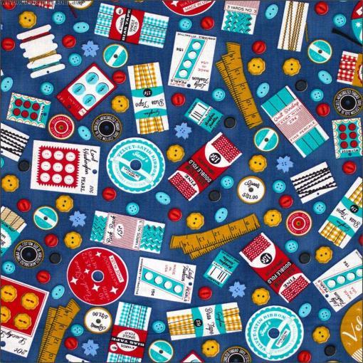 Haberdashery on Blue Cotton | More Sewing