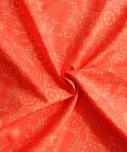 Cotton Fabric - Orange Mariachi Flags - 110cm Wide 7