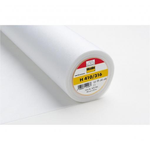 Vilene H410 Reinforced Interfacing Fusible - White Vlieseline | More Sewing