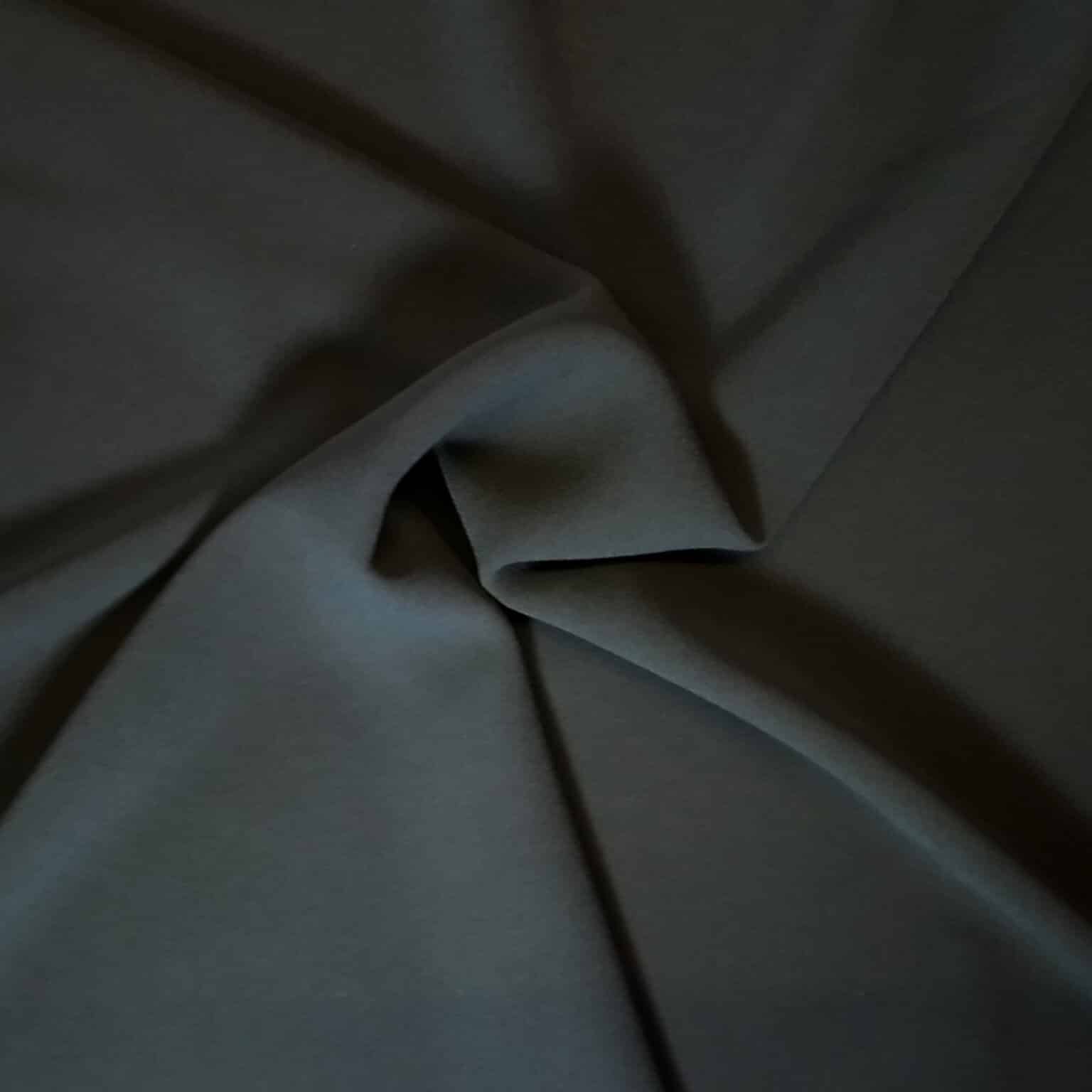 Polyester Triple Crepe Fabric - Black - 150cm Wide