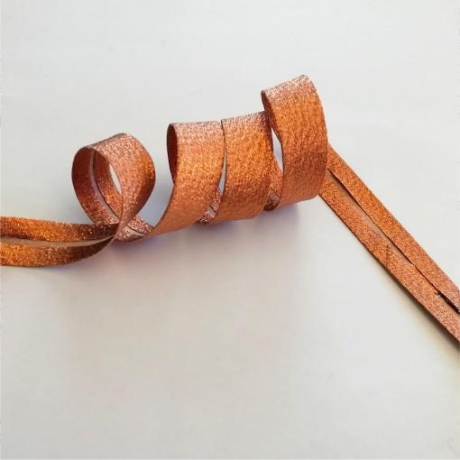 Bias Binding | Metallic Lame Bias Binding 18mm Wide Copper | More Sewing