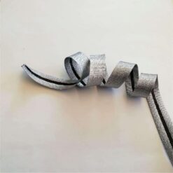 Lame Bias Binding | Dark Silver | More Sewing