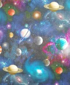 Cotton Fabric | Planets Digital Print | More Sewing