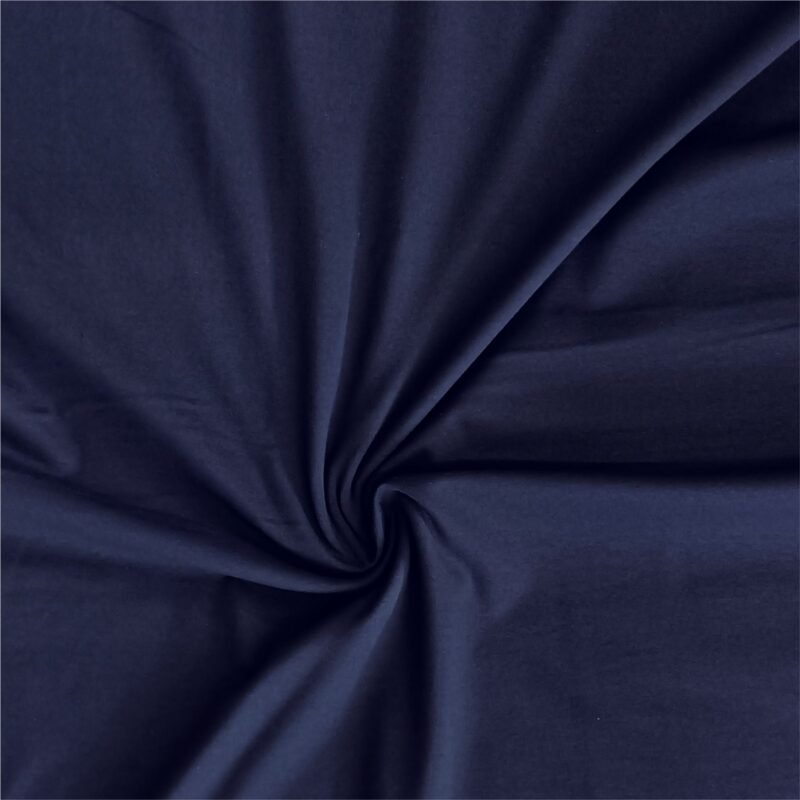 Cotton Jersey Fabric - Plain Navy Blue Four Way Stretch Oeko Tex ...