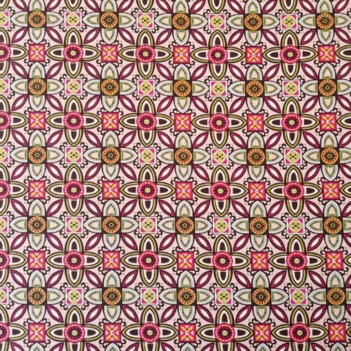 Cotton Fabric | Passionflower Cotton Elastane Sateen | More Sewing