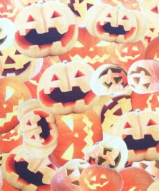 Cotton Fabric | Halloween Pumpkins Digital Print Cotton | More Sewing