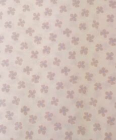 Cotton Fabric | Four Leaf Flowers Coffee and Blue Cotton | More Sewing