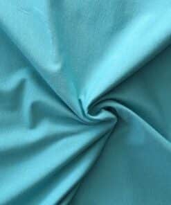 Cotton Jersey Fabric - Plain Aqua - Four Way Stretch - Oeko Tex - 150cm Wide