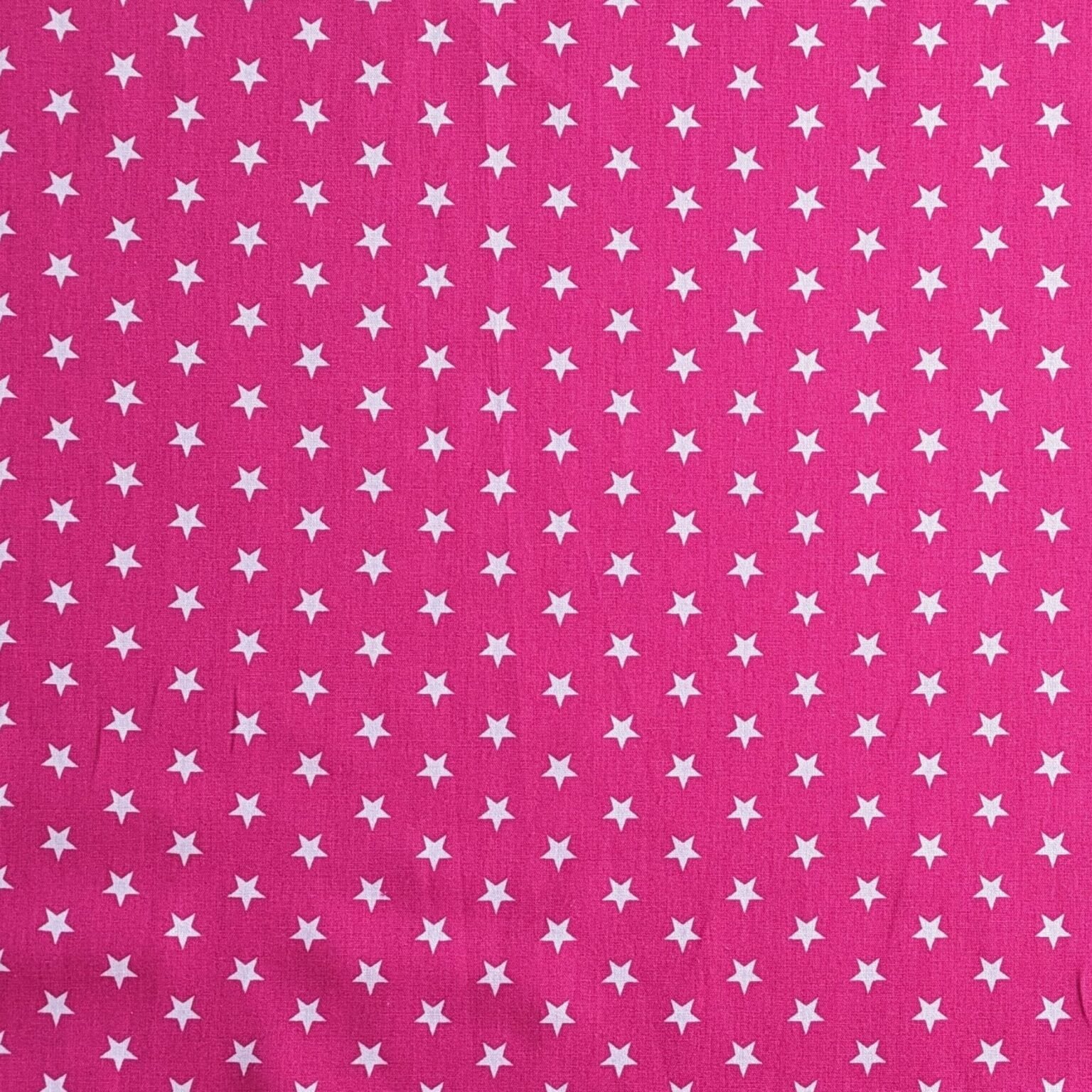 Cotton Fabric - Stars on Fuchsia - 145cm Wide