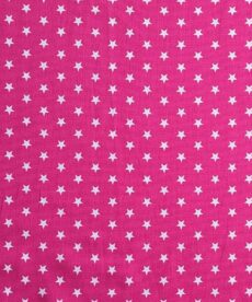 Cotton Fabric - Stars on Fuchsia - 145cm Wide