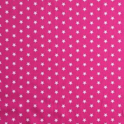 Cotton Fabric - Stars on Fuchsia - 145cm Wide