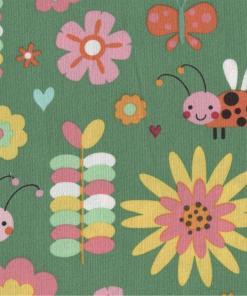 Cotton Fabric | Jump Into FunLadybirds and Flowers | More Sewing