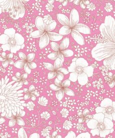 Cotton Fabric | Pink Floral Pima Cotton Lawn | More Sewing