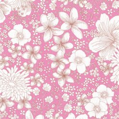 Cotton Fabric | Pink Floral Pima Cotton Lawn | More Sewing