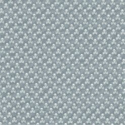 Cotton Poplin Fabric | Skull Crossbones Grey | More Sewing