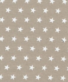 Cotton Fabric | Stars on Beige Cotton | More Sewing