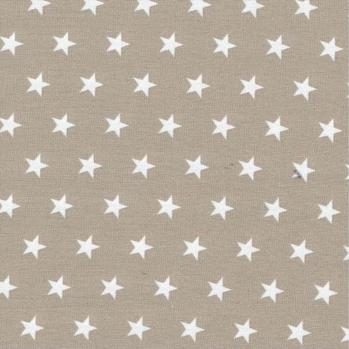 Cotton Fabric | Stars on Beige Cotton | More Sewing