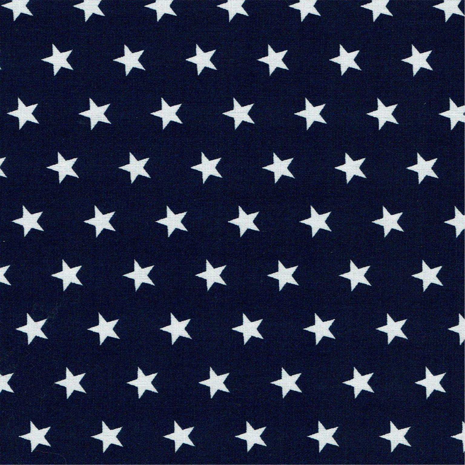 Cotton Fabric | Stars on Navy Blue Cotton | More Sewing