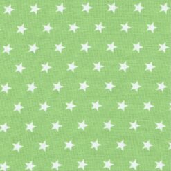 Cotton Fabric | Stars on Green Cotton | More Sewing
