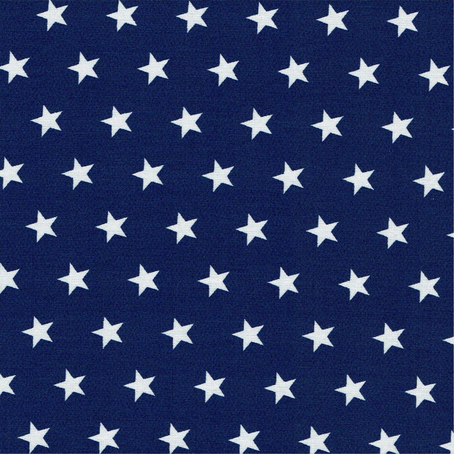 Cotton Fabric | Stars on Royal Blue Cotton | More Sewing