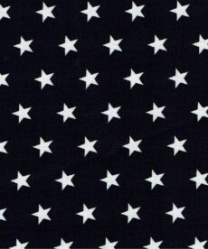 Cotton Fabric | Stars on Black Cotton | More Sewing