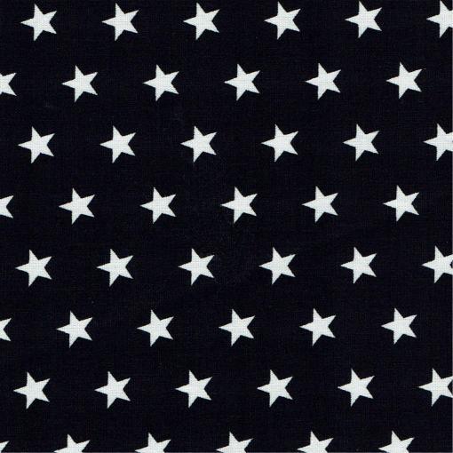 Cotton Fabric | Stars on Black Cotton | More Sewing