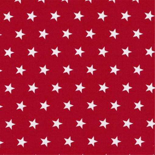 Cotton Fabric | Stars on Cherry Red Cotton | More Sewing