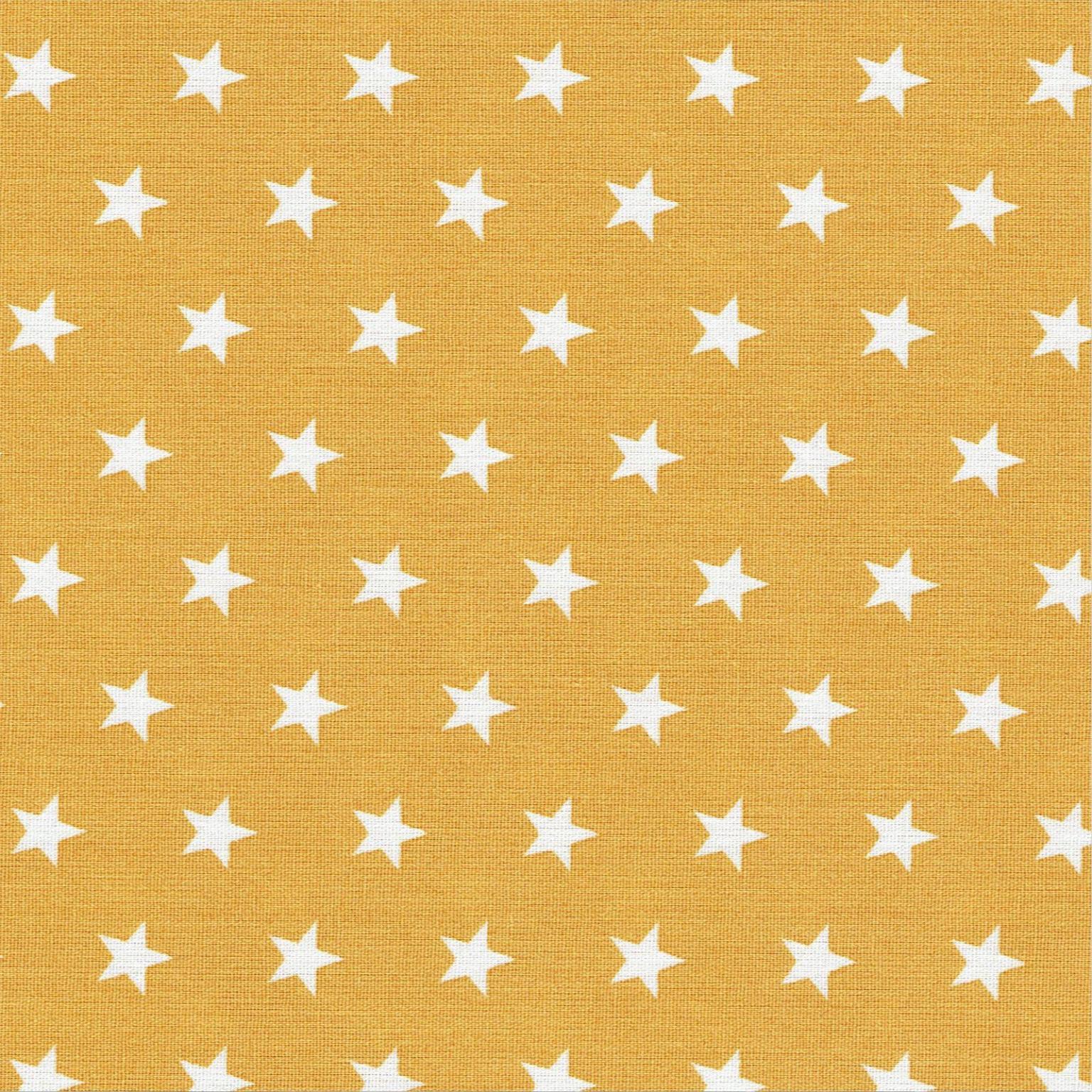 Cotton Fabric | Stars on Yellow Cotton | More Sewing