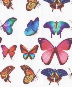 Cotton Fabric | Bright Butterflies Digital Print Cotton | More Sewing