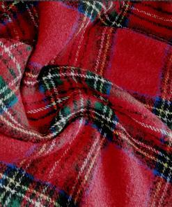 Coating Fabric | Red Tartan Plaid | More Sewing