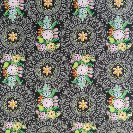 Cotton Fabric | Happiness Floral Medallions Cotton | More Sewing