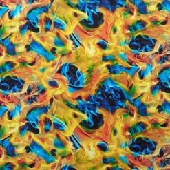 flame pattern cotton dress fabric