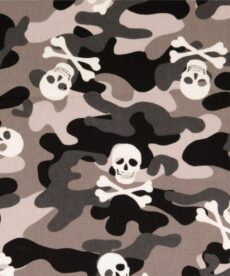 Cotton Poplin Fabric | Skull Camo Poplin | More Sewing