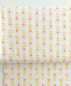 daisy stem cotton poplin fabric | More Sewing