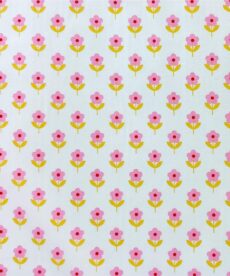 Dress Fabric | Raspberry Flowers Cotton Poplin | More Sewing
