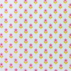 Dress Fabric | Raspberry Flowers Cotton Poplin | More Sewing