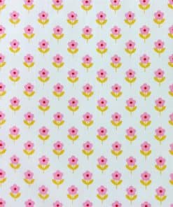 Dress Fabric | Raspberry Flowers Cotton Poplin | More Sewing