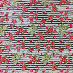Dressmaking Fabric | Barge Roses Pima Cotton Lawn | More Sewing
