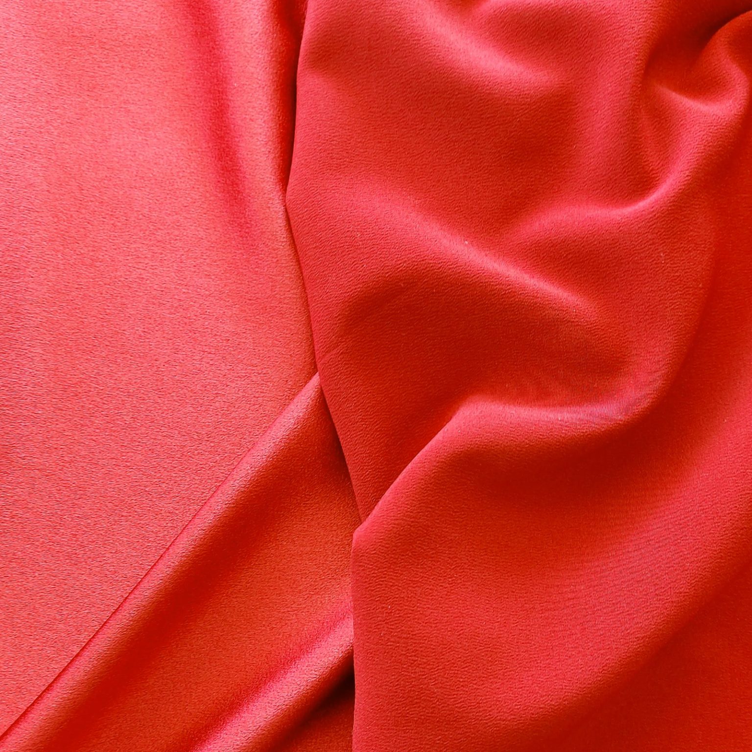 Satin Back Crepe PolyestervDress Fabric | Red Crepe Polyester | More Sewing
