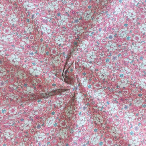 Tiny Floral on Pink Cotton | Cotton Fabric | More Sewing