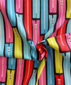 Zips Pattern Cotton | Cotton Fabric | More Sewing