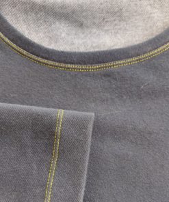 jersey long sleeve t-shirt pattern neck stitch detail