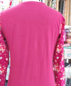Jersey long sleeve t-shirt pattern back