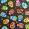 sugar skull cotton dressmaking fabric